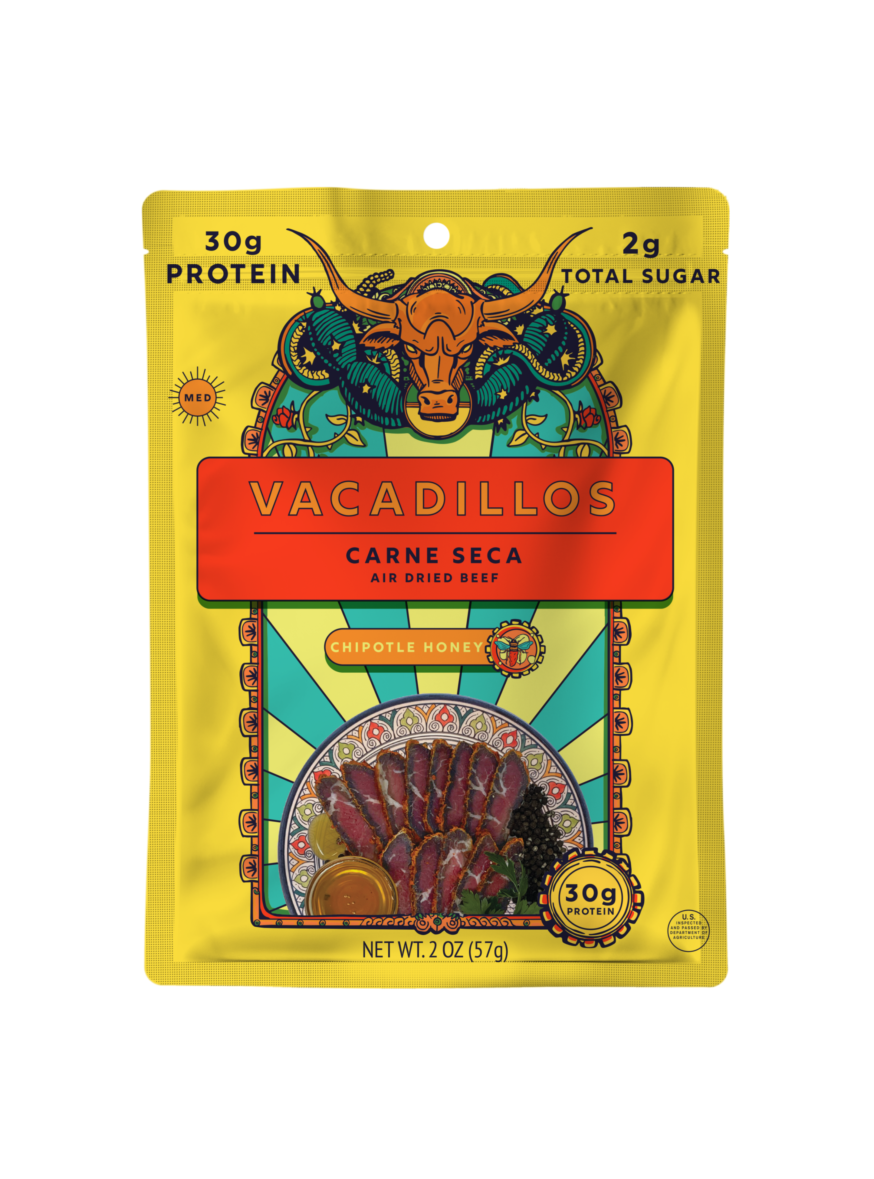 Chipotle Honey Carne Seca - 2 oz. – Vacadillos